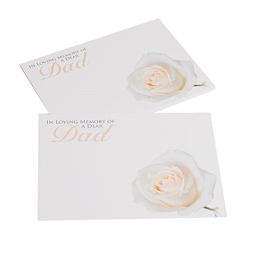 Large Card ILM Of A Dear Dad Cream Rose