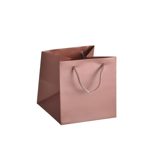 Hand Tie Bag Rose Gold H17cm Single