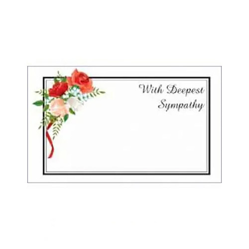 Card Flowers With Deepest Sympathy (50)