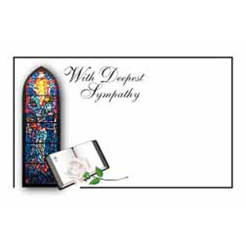 Card Window/Bible With Deepest Sympathy (50)