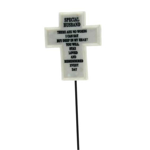 8.3x6.7x1cm  Special Husband Memorial Cross  Pick(36/288)