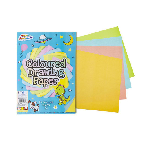 A4 Drawing Pad Colour Paper 70sheets
