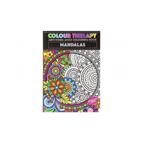 48 PAGE A4 COLOUR THERAPY BOOK MANDALAS                      