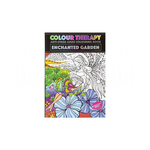 48 PAGE A4 COLOUR THERAPY BOOK GARDEN                        