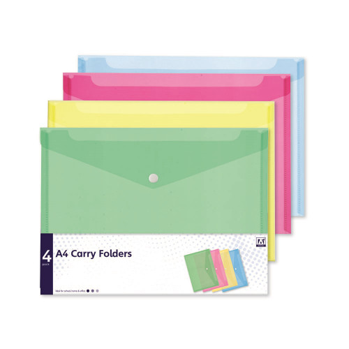 Carry Folders A4 Pk 4