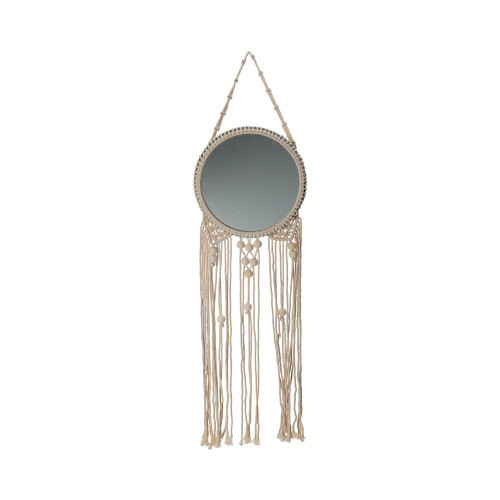 Mirror With Macrame 90Cm