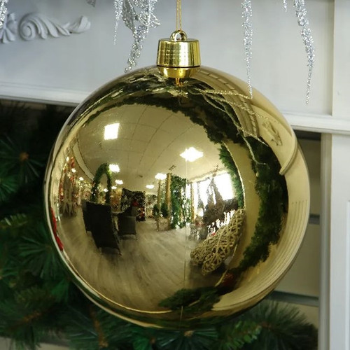 Gold Shiny Shatterproof Bauble 30cm x 1
