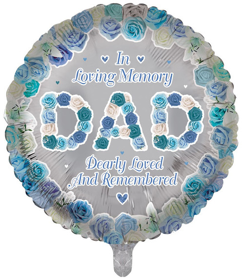 Foil Remembrance Balloon 18" Dad Round