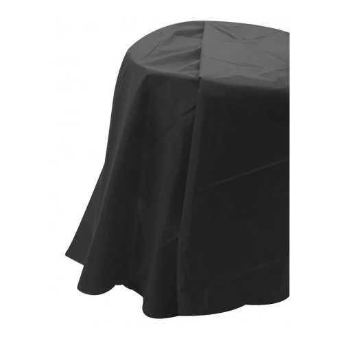 Black Round Plastic Tablecover