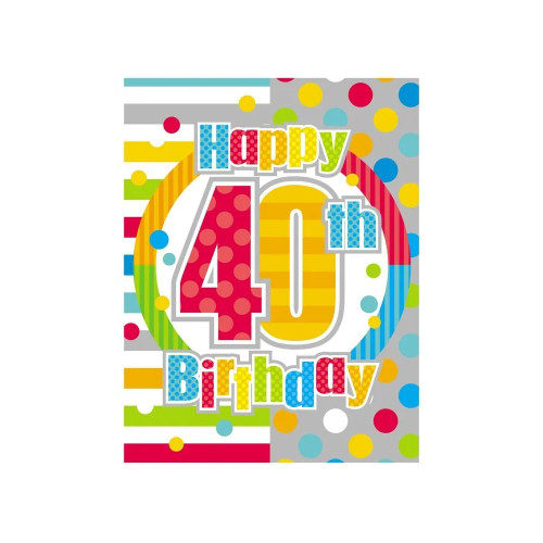 AGE 40 Unisex Flag Banner