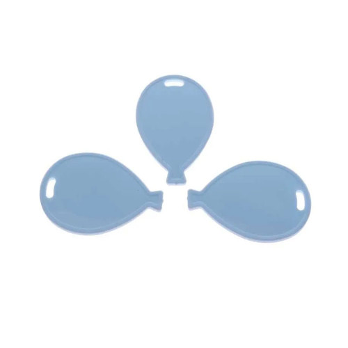 Weights Balloon Shape Pastel Blue Pk 50