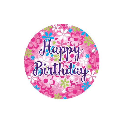 Female Birthday Party Badge