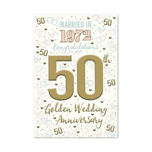 Anniv Wedd 50Th Gold Yywm 2022