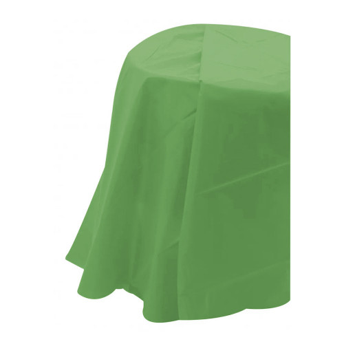 Lime Green Plastic Tablecover Round