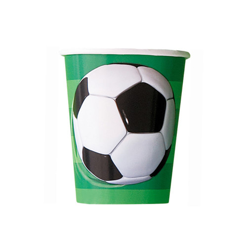 Football 9 oz Cups 8 pack