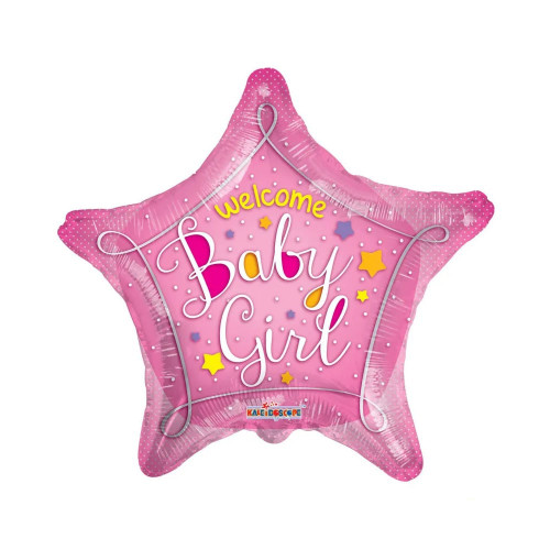 18" Baby - Welcome Baby Pink Star