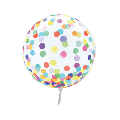 Vortex Coloured Spotted Sphere Balloon 18" Multicolour 