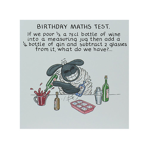 Birthday Maths Test