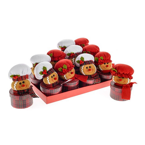 MR And Mrs Gingerbread Box Small 2Ast Cdc