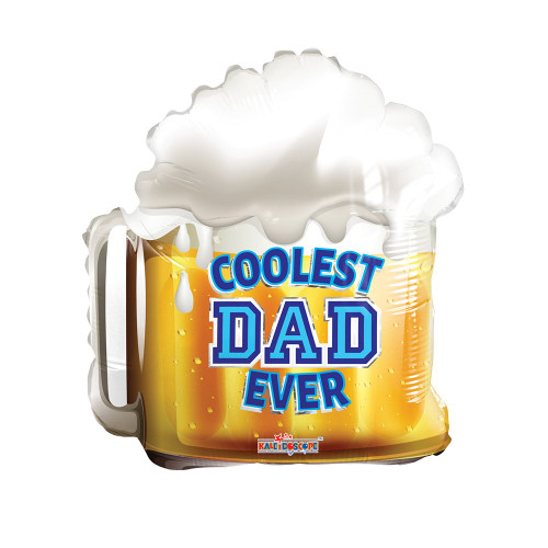 Coolest Dad Beer Balloon 18 Inch
