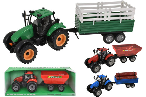 Plastic Friction Tractors with Trailers