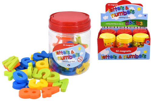 52pc Magnetic Letter and Numbers in Tub