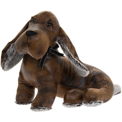 Faux Leather Dachshund Doorstp