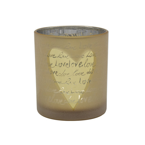 Candle Holder Mirror Heart 10