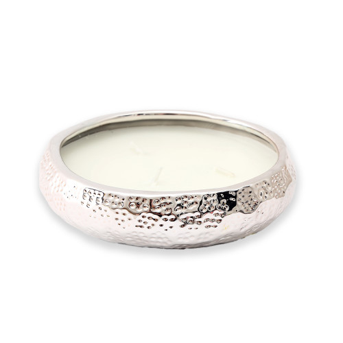 14Cm Silv Col 3 Wick Candle