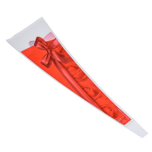 Amora Sleeve Ribbon And Roses Red Pack Of 50