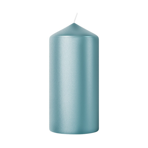 Bolsius Special Essentials Pillar Candle - 120x58mm - Metallic Shimmer Blue