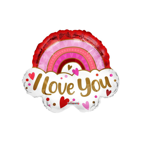 I Love You Rainbow  Balloon - 28 Inch
