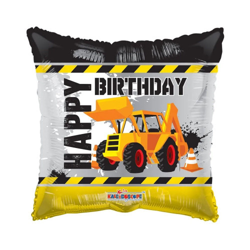 Happy Birthday Under Construction - 18 Inch