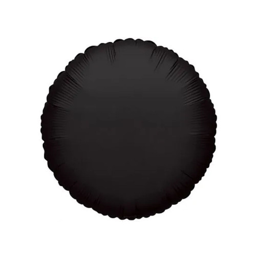 Black Circle Balloon - 18 Inch