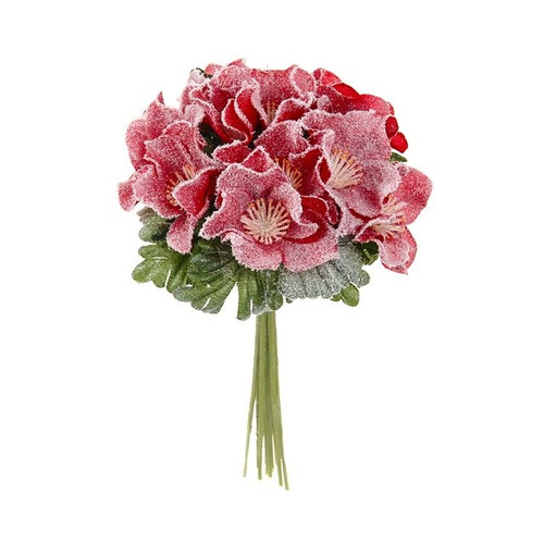 Christmas Rose Red Bunch 20 cm 