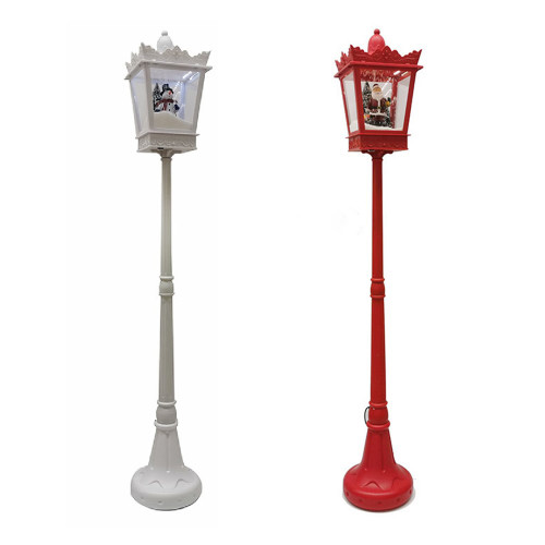 Christmas Lampost Santa or Snowman with Tree 2 Assorted 1.8m (Transformer)