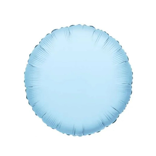 Light Blue Circle Balloon - 18 Inch