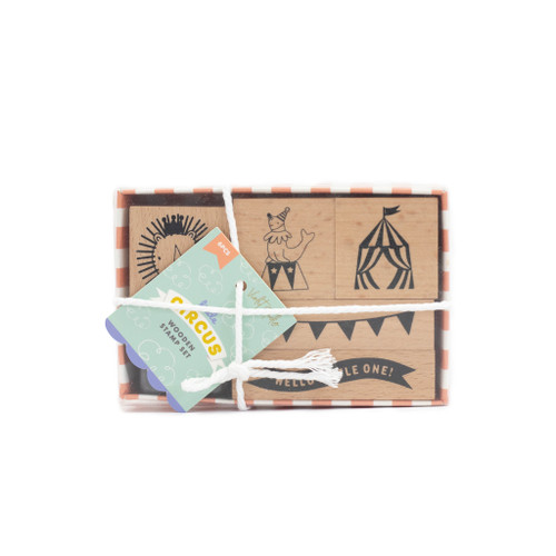 Violet Studio - Wooden Stamp Set - Little Circus - 9pcs