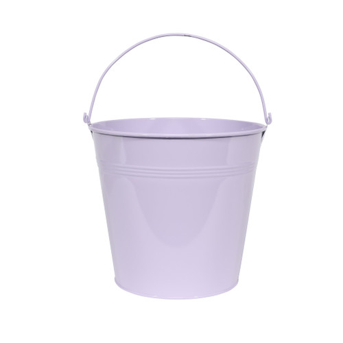Bucket Zinc Lilac 17cm High