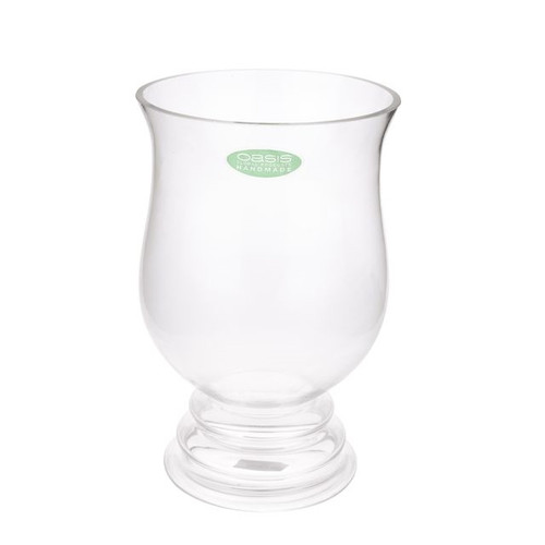 Oasis Glass Hurricane Vase 30Cm