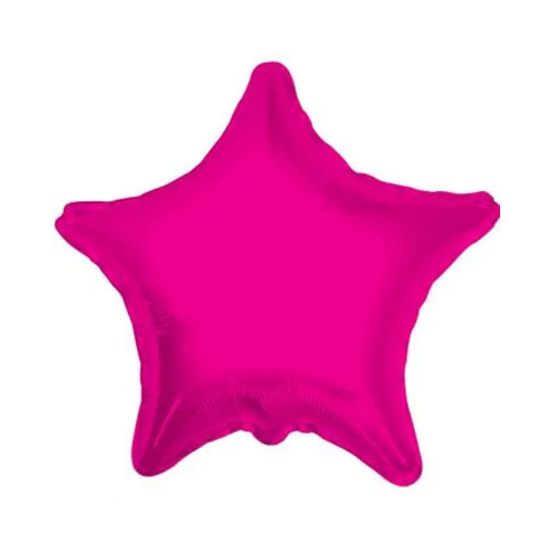 Hot Pink Star Balloon - 18 Inch