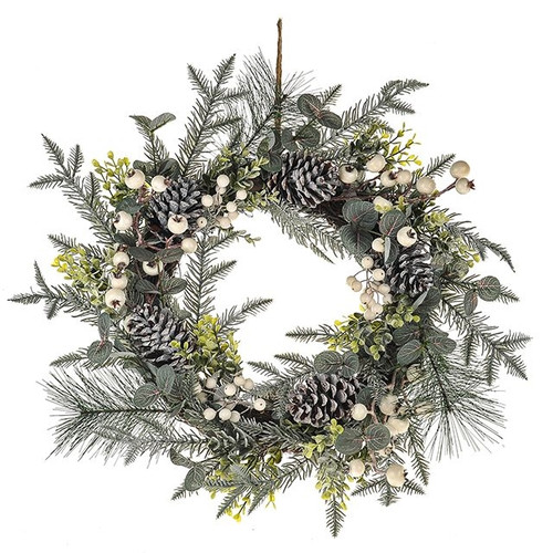 White Berry Wreath 51 cm 