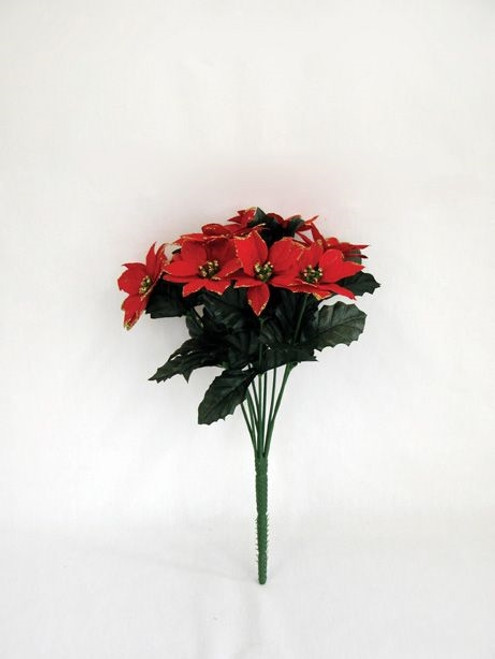 Poinsettia Bush X9 Red Gold