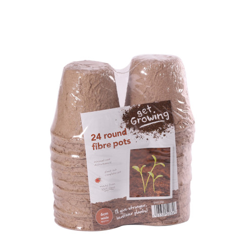 Round 6cm Fibre Pot Pk24
