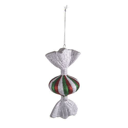 Candy Green & Red Hanging Dec 18Cm