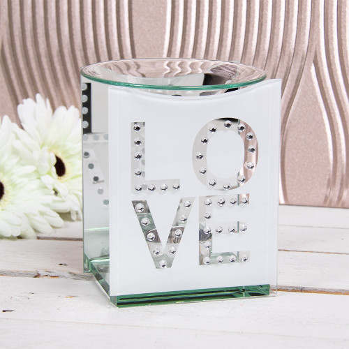 Mirror Wax/Oil Warmer Love White