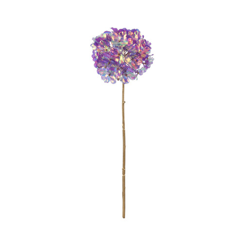 Iridescent Hydrangea Stem Purple 58cm