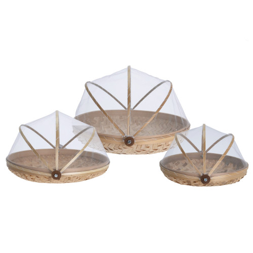 Food Cover Bamboo Set 3Pcs