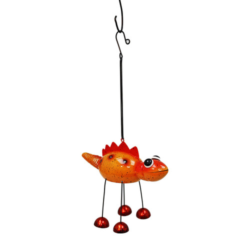 Orange Bobbin Stegosaurus Dino Bell