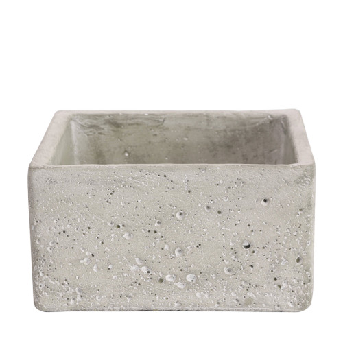 Square Cement Flower Pot 15x8cm (1/8)